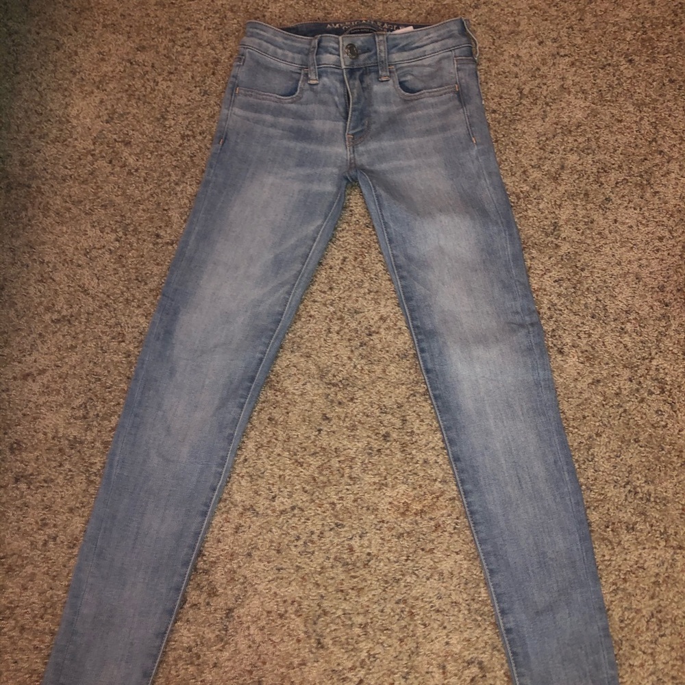 Vintage wash skinny jeans